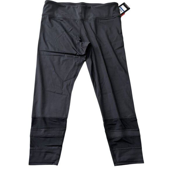 Marc NY Womens XL Black Performance Leggings Cropped Ankle NWT MSRP $59 - Picture 1 of 6